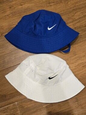 Nike Infant Bucket Hats With Velcro Chinstraps UPF 40+ Set Of 2